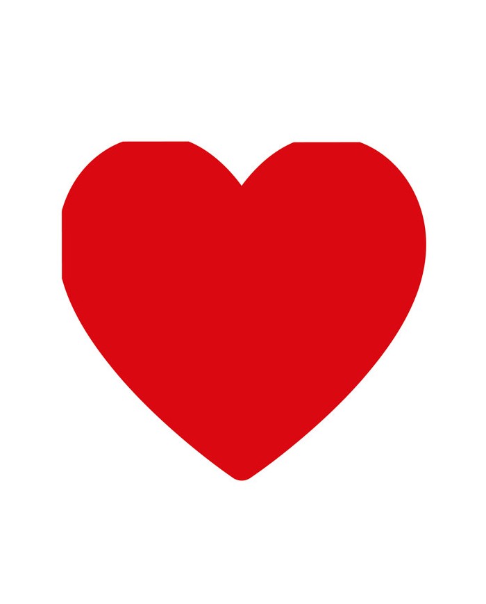Tovaglioli 33 x 33 sagomati cuore pz 16