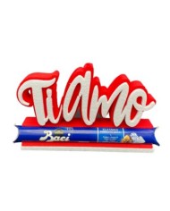 Cuore velluto in polistirolo ti amo diam cm 40