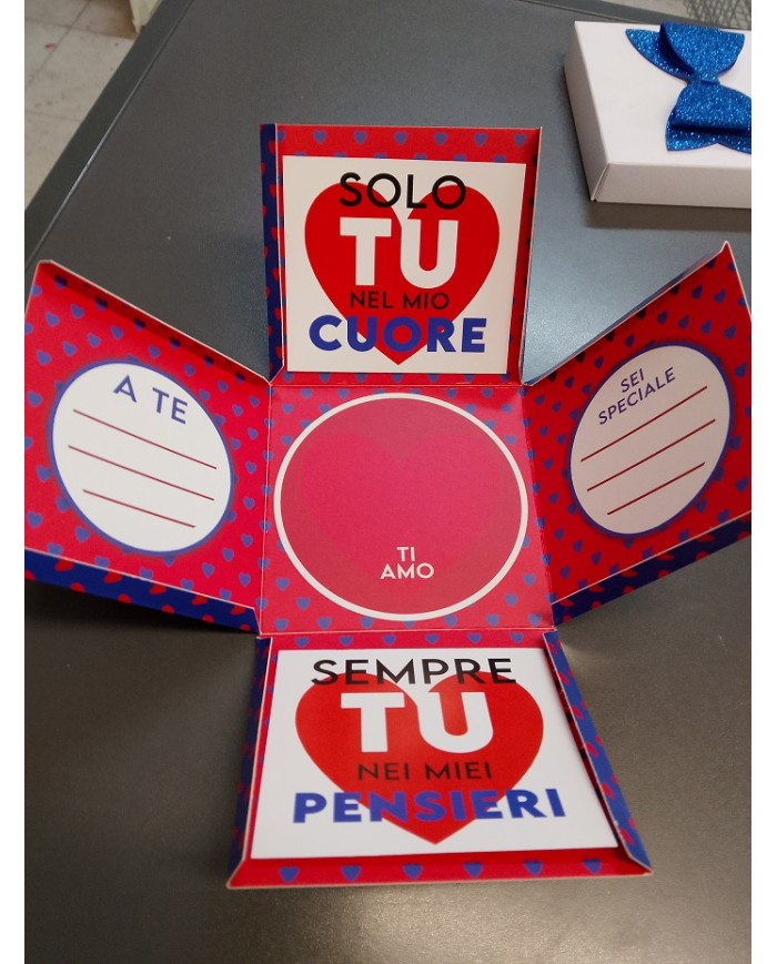 Scatolina porta regalini con frasi amorose Skatush