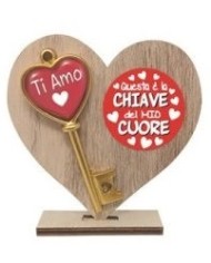 Cane coccolone cm 50 con cuore cm 35 sei il mio amore