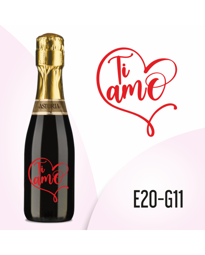 Prosecco Doc Extra Dry Cl.020. 11 Vol Ti Amo Rosso