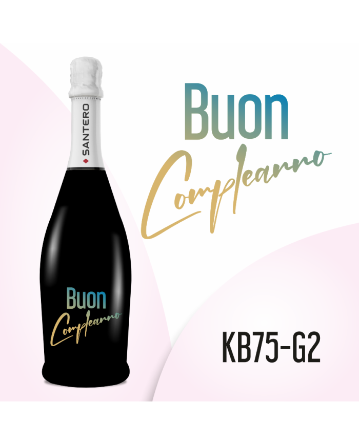 Spumante Santero 0,75 l Buon compleanno blu
