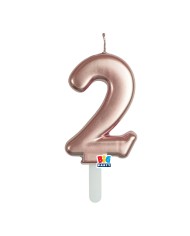 Candelina Tiny Plump Rose Gold Metal 7 cm Numero 1