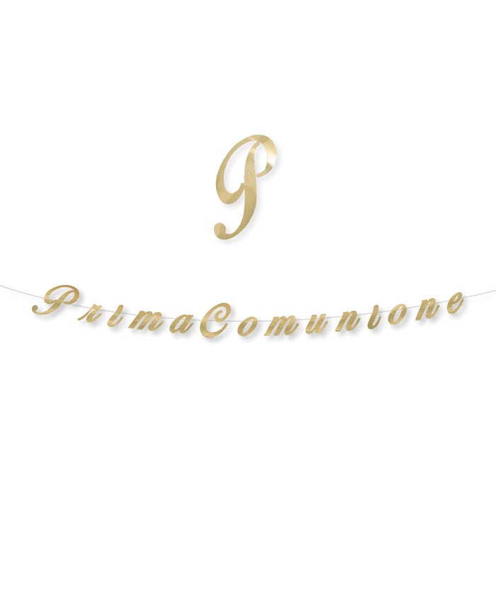 Festone Scritta Italic 300 x 15 cm Prima Comunione