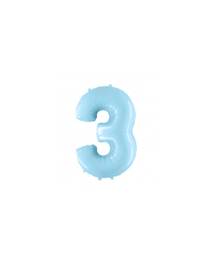 Mylar numero 3 Celeste chiaro mt 1