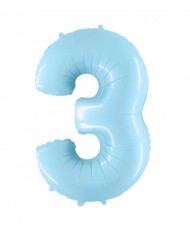 Mylar numero 3 Celeste chiaro mt 1