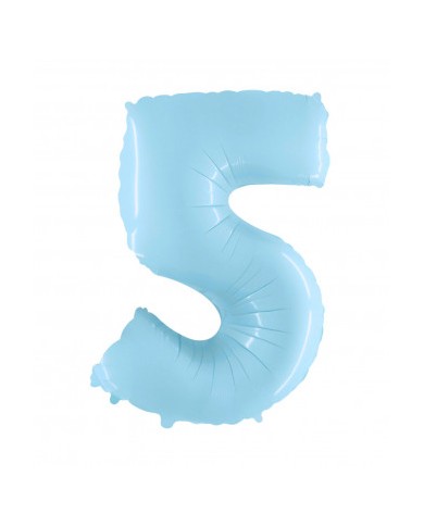 Mylar numero 5 Celeste chiaro mt 1