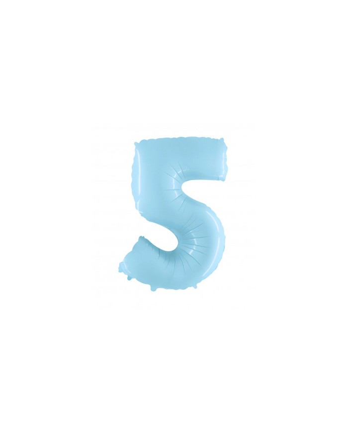 Mylar numero 5 Celeste chiaro mt 1