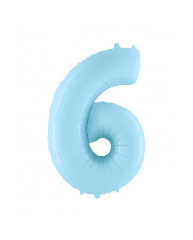 Mylar numero 6 Celeste chiaro mt 1
