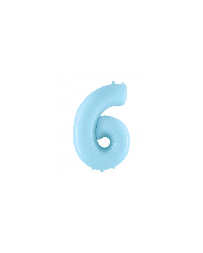 Mylar numero 6 Celeste chiaro mt 1