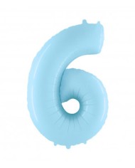 Mylar numero 6 Celeste chiaro mt 1
