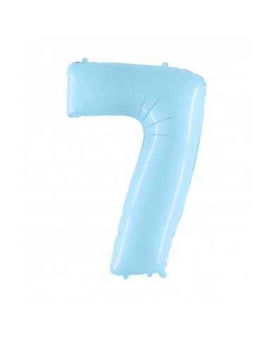 Mylar numero 7 Celeste chiaro mt 1