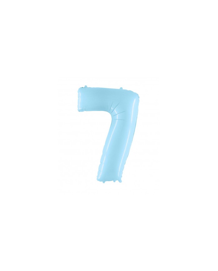 Mylar numero 7 Celeste chiaro mt 1