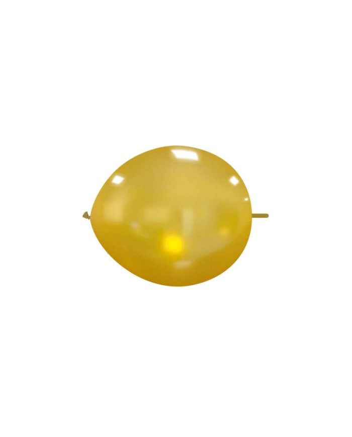Palloncini link 12" oro metal conf. da pz 100