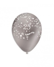 Scritta in legno 25° anniversario 35 x 24 sp 4