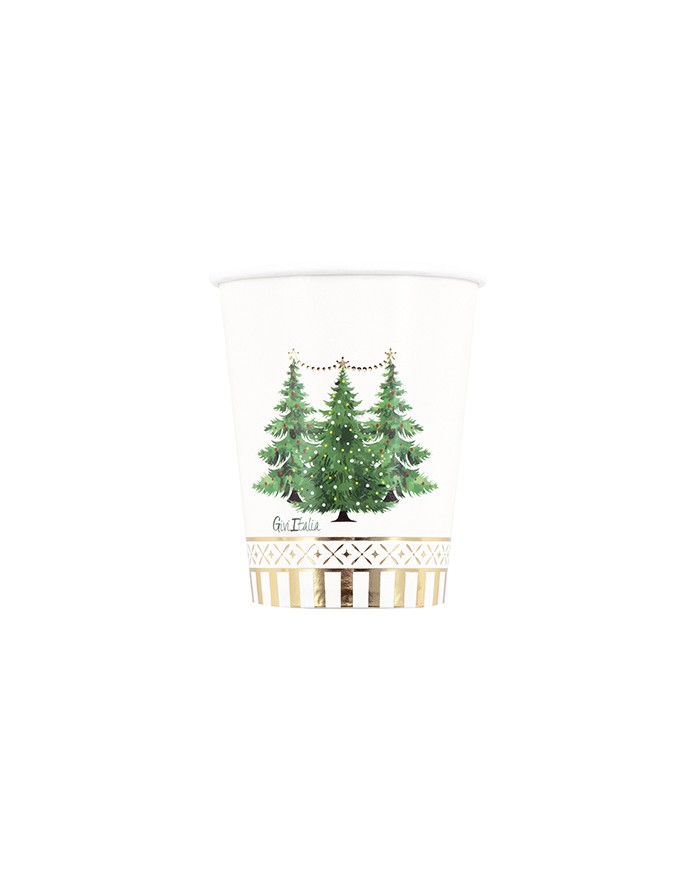 Bicchieri 250cc Gold Trees conf. da 8 pz