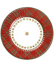Piatti maxi cm 33 Scottish Christmas pz 6