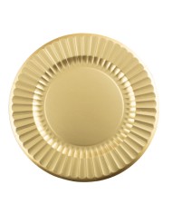Piatti cm 27 round oro lucido pz 8