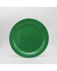 Piatti cm 18 in carta Verde Scuro conf.da 15 pz