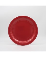 Piatti 18 cm in carta Rosso Natale conf da 15 pz