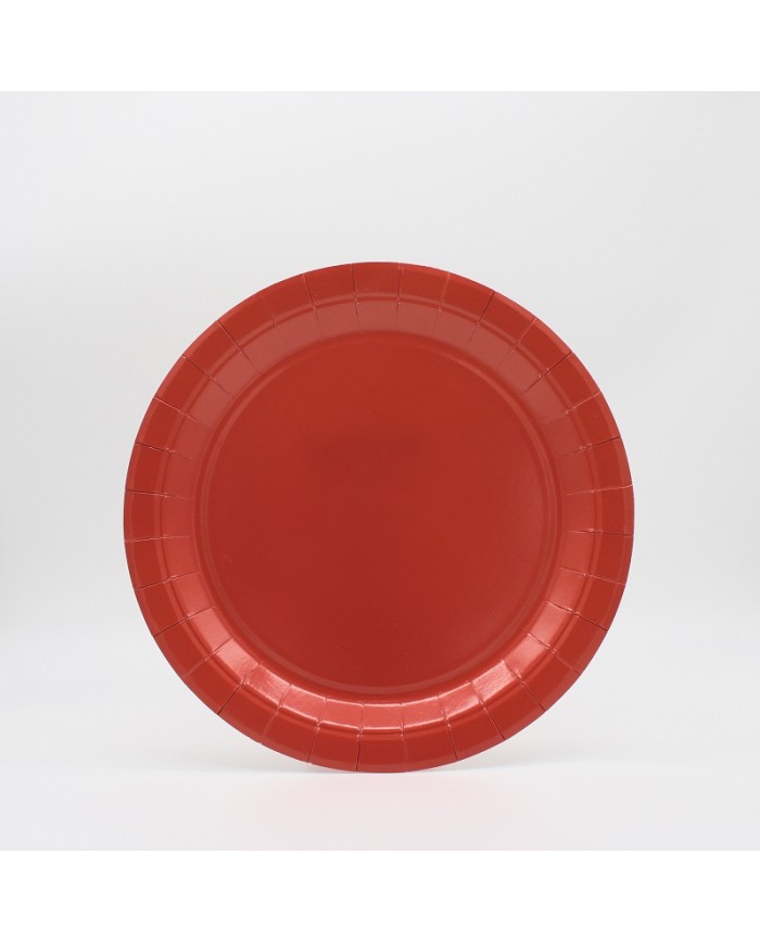 Piatti cm 24 in carta Mattone conf da 15 pz