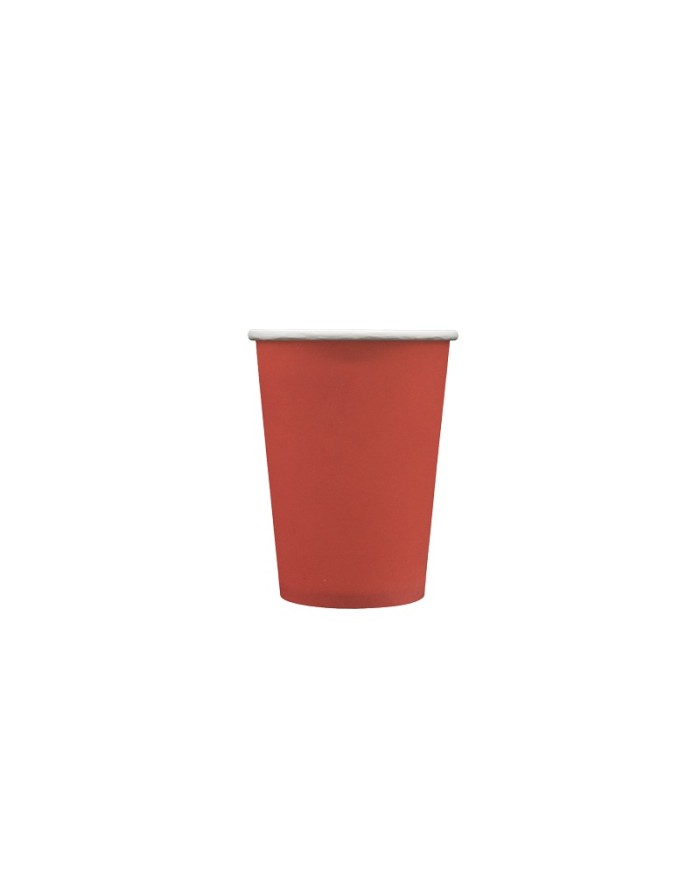 Bicchieri 250cc in carta Mattone conf da 15 pz
