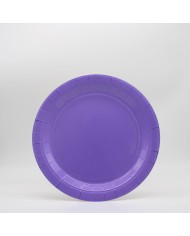 Piatti 18 cm in carta viola conf da 15 pz