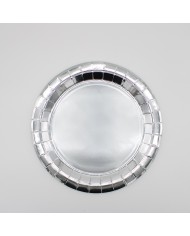 Piatti 27 cm Argento metal pz 15