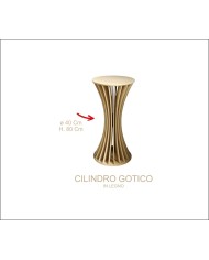 Cilindro in legno gotico diametro cm 40 altezza cm 80