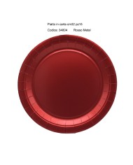 Sottopiatti Rosso metal cm 32 pz 8