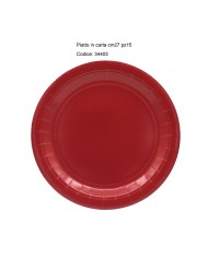 Sottopiatti Rosso Natale cm 32 pz 8
