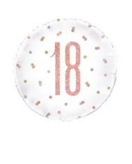 Mylar 18" fucsia/oro 18 anni