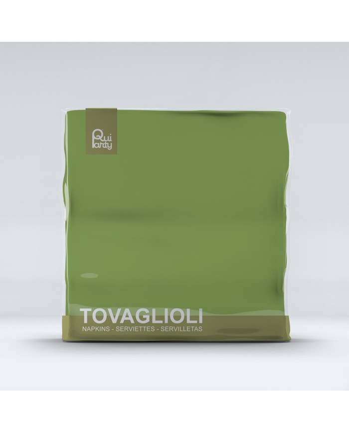 Tovaglioli 33 x 33 verde salvia pz 40