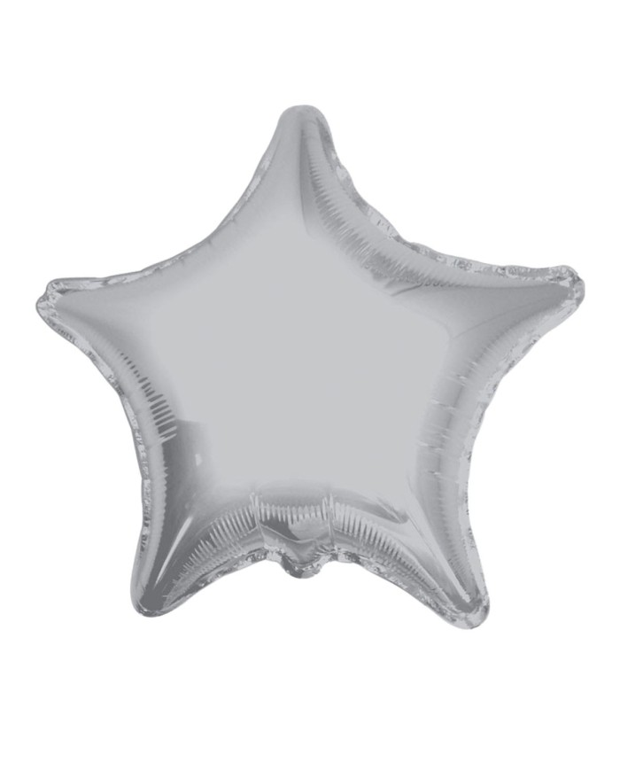 Pallone mylar 18'' stella argento