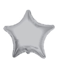 Pallone mylar 18'' stella argento