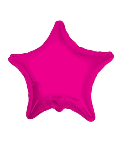Pallone mylar 18'' stella fucsia
