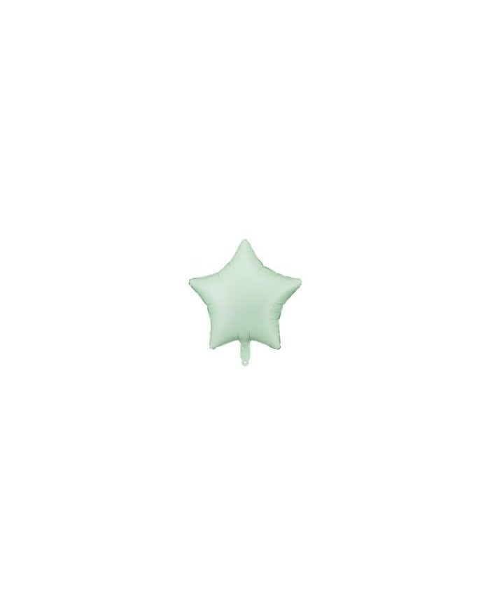 Pallone mylar 18" stella verde menta
