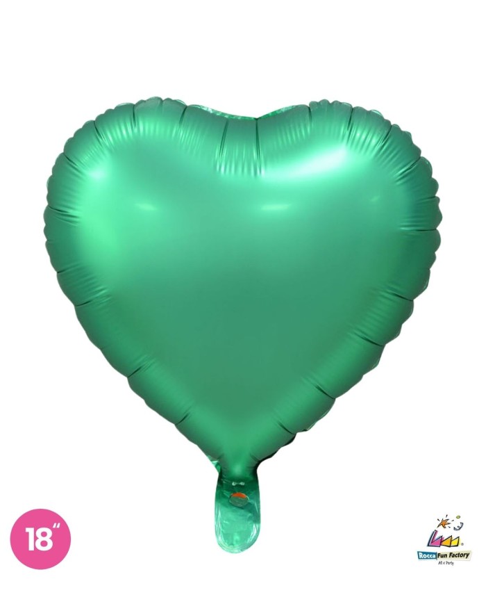 Mylar 18" cuore verde satinato