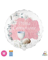 Mylar 18" prima comunione celeste
