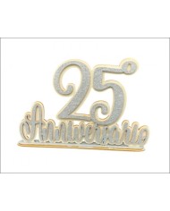 Scritta in legno 50° anniversario 35 x 24 sp 4