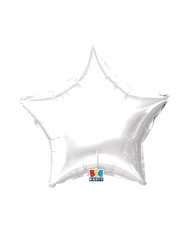 Pallone mylar 18'' stella argento