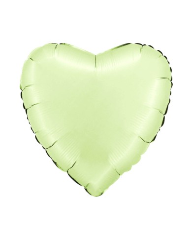 Mylar cuore 18" verde oliva satinato