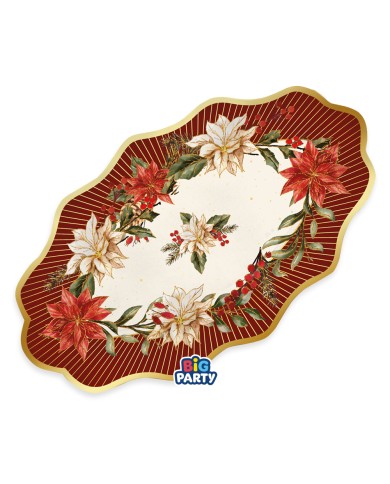Raviere vassoi cm 36 x 20 Bouquet de Noel pz 2