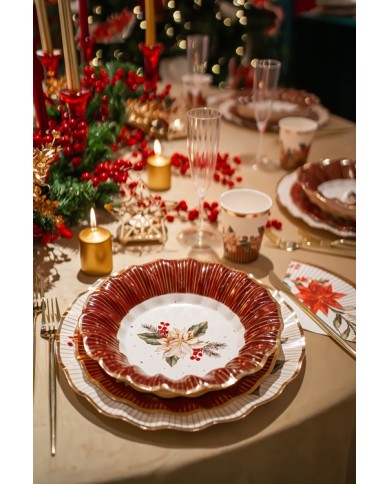 Bicchieri 250cc Bouquet de Noel pz 6