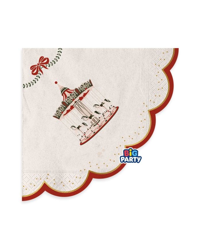 Tovaglioli 33 x 33 Christmas Carillon pz 16