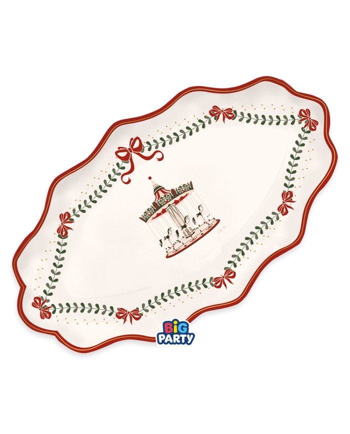 Raviere vassoi cm 36 x 20 Christmas Carillon pz 2