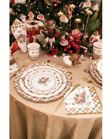 Raviere vassoi cm 36 x 20 Tartan Gingerbread pz 2