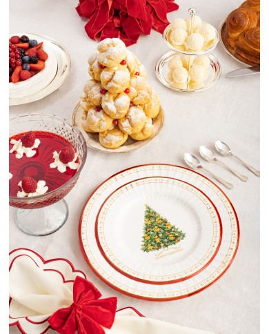 Piatti cm 21 Christmas Teddy pz 8