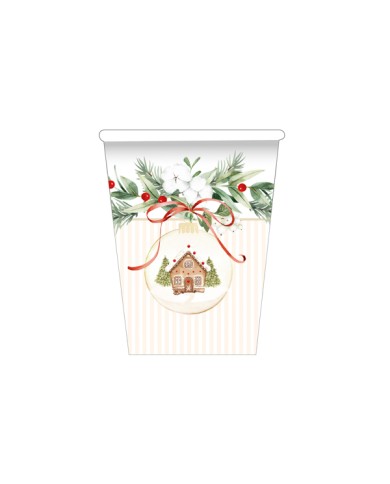 Bicchieri 250 cc  Christmas Cookies pz 8