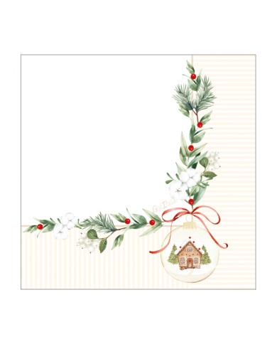 Tovaglioli 33 x 33 Christmas Cookies pz 16